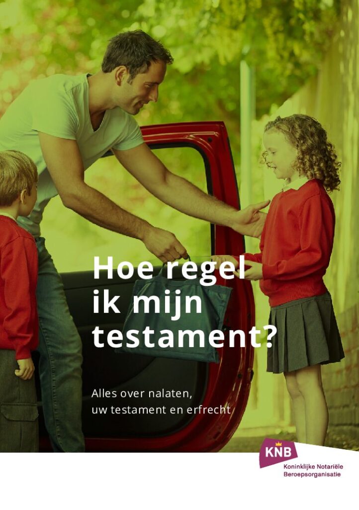 Brochure hoe regel ik mijn testament